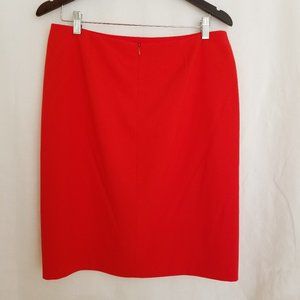 Anne Klein Women Red Pencil Skirt, 10